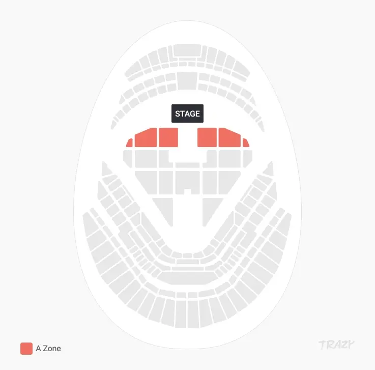 Seating map of 2026 KGMA