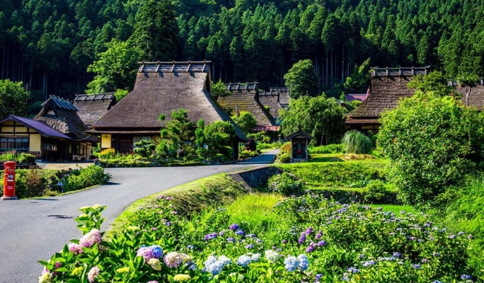 Kyoto Ine Funaya & Amanohashidate & Miyama Village 1 Day Tour from Osaka