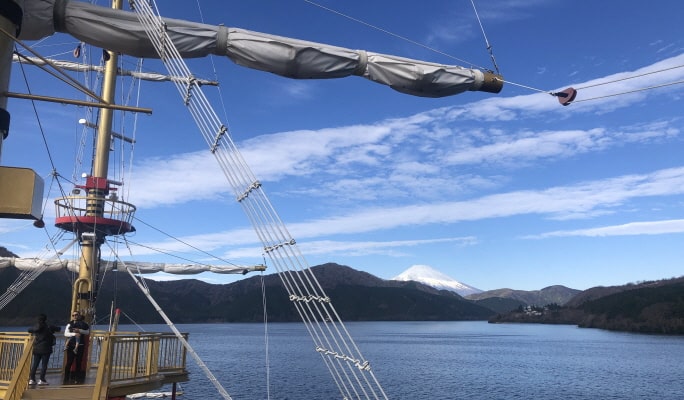 Hakone Lake Ashi Cruise & Owakudani & Outlet/ Onsen 1-Day Tour from Tokyo