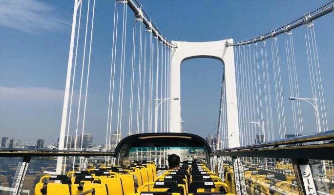 Tokyo Sky Hop Bus Ticket (1 or 2-Day Pass)