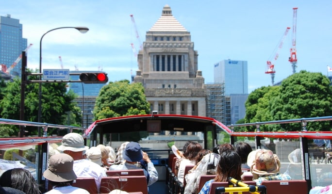 Tokyo Sky Hop Bus Ticket (1 or 2-Day Pass)