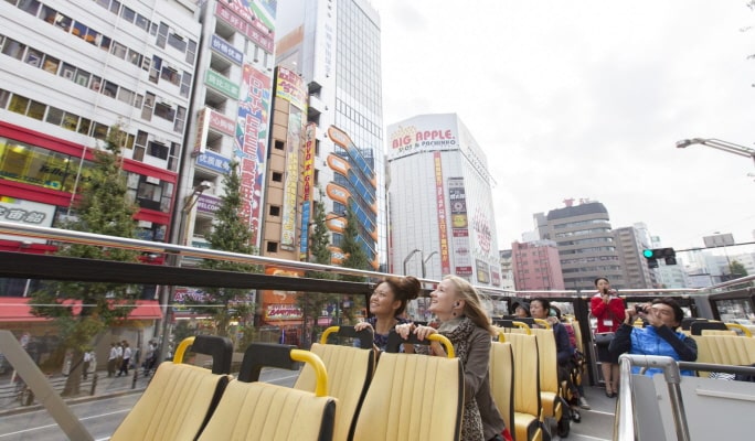 Tokyo Sky Hop Bus Ticket (1 or 2-Day Pass)