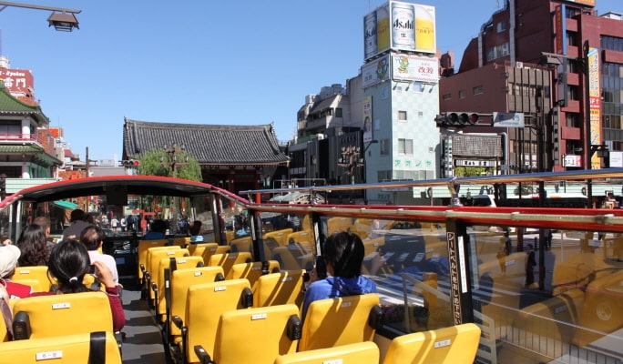 Tokyo Sky Hop Bus Ticket (1 or 2-Day Pass)