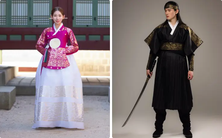 Ejemplos de hanbok drama