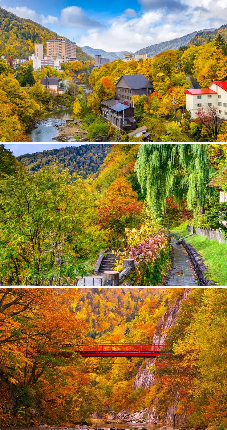 Scenery of Jozankei Onsen Town