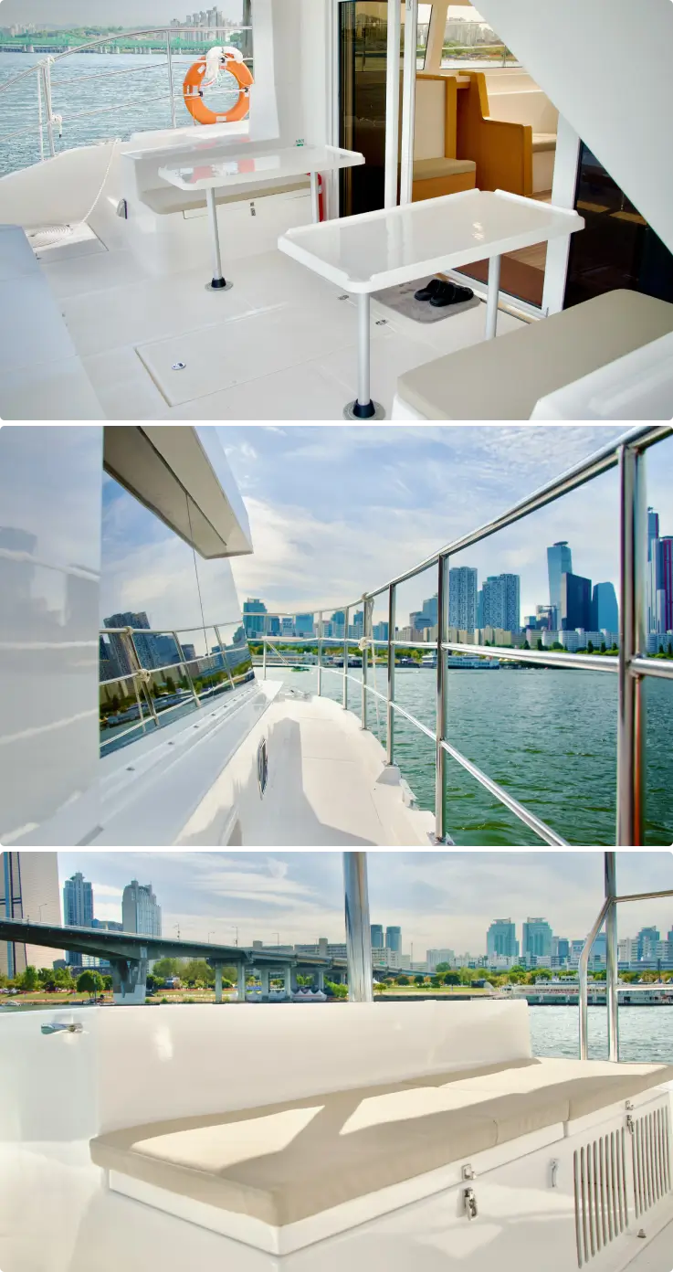Yacht's interior facilities