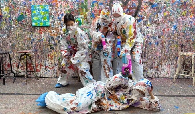 Action Painting Experience in Hapjeong/ Seongsu