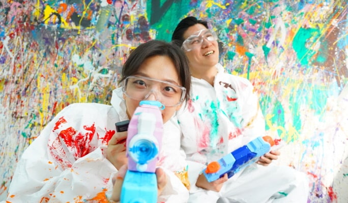 Action Painting Experience in Hapjeong/ Seongsu