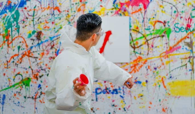 Action Painting Experience in Hapjeong/ Seongsu