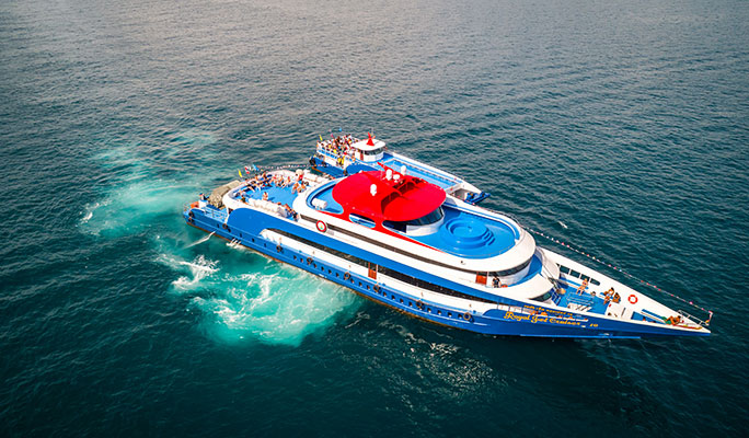 Krabi ↔ Phi Phi Islands Ferry Transfer (by Jet Cruiser + Hotel Transfer in Krabi)