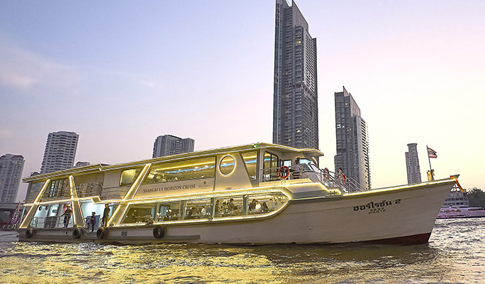 Luxurious Afternoon Tea Set on Shangri La Horizon Cruise in Bangkok