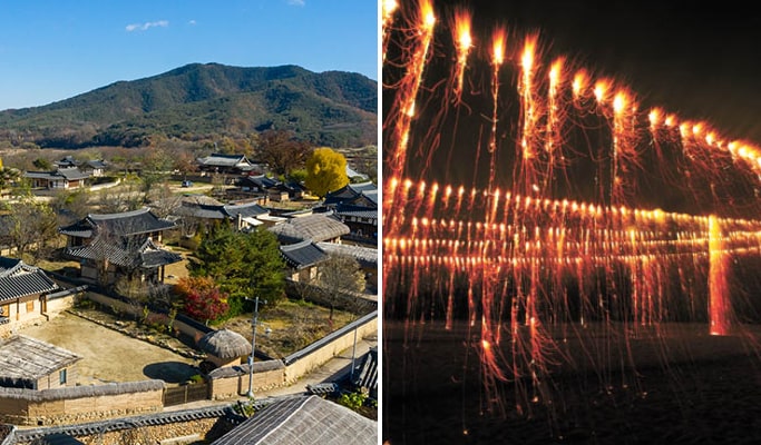 [Weekend Getaway] Andong Hahoe Folk Village & Traditional Fireworks Festival 1 Day Tour - from Seoul/Busan (Oct 7 & 28)