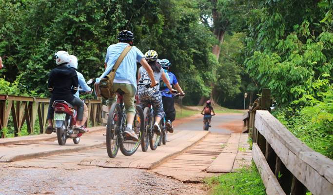 Angkor 3 Temples + Preah Khan + Ta Nei 1 Day Bicycle Tour
