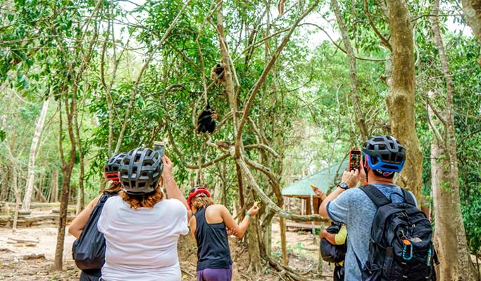 Angkor 3 Temples + Preah Khan Sunrise & Bike Tour (Half Day)