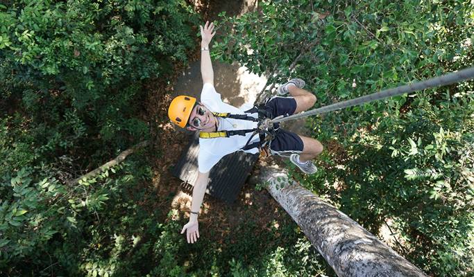 Zipline Adventure near Angkor Wat