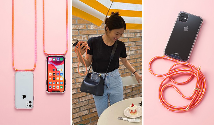 Korea Proxy Shopping: ARNO Phone Case with Rope Strap (Worn by Kim Hye Soo from 'Hyena') (Delivery available within Korea)
