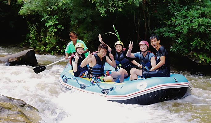 Phuket Whitewater Rafting + ATV + Zipline + Waterfall + Monkey Cave + Elephant Bathing (+ Hotel Transfer)