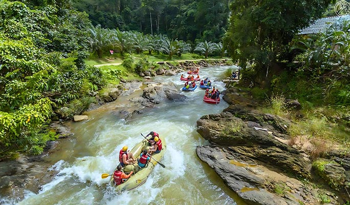 Phuket Whitewater Rafting + ATV + Zipline + Waterfall + Monkey Cave + Elephant Bathing (+ Hotel Transfer)