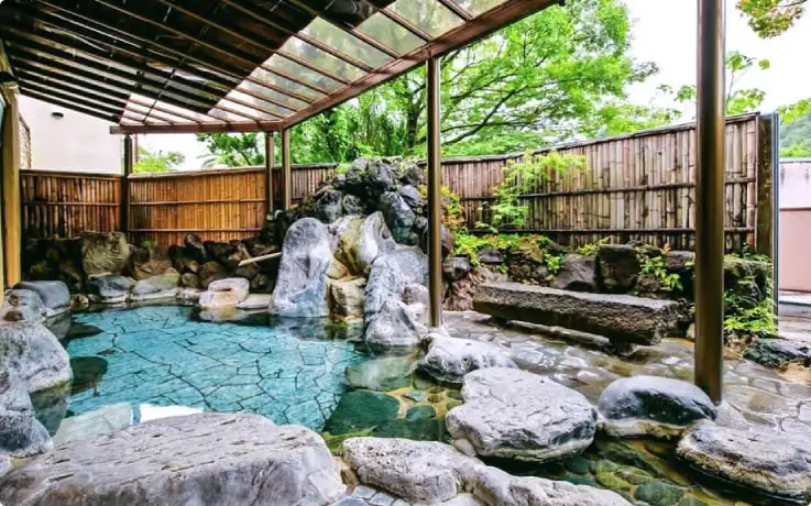 hot spring onsen at shuzenji takitei onsen hotel