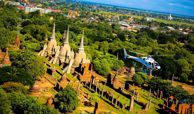 Ayutthaya Private Helicopter Tour - from Bangkok