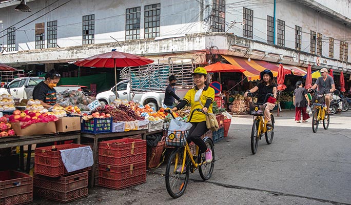 Bangkok by Bike Half Day Tour (Morning/Afternoon/Night)