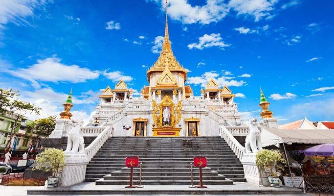 Bangkok Temples 1 Day Walking Tour: Wat Arun + Wat Pho + Grand Palace + Wat Traimit (Join-in/Private)