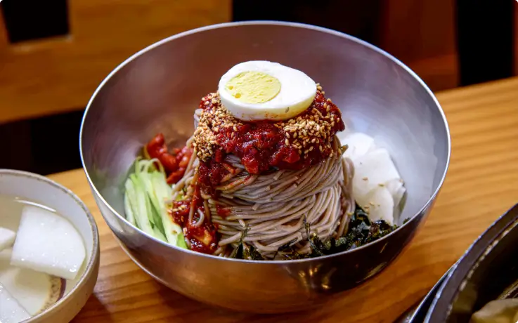 Korean cold buckwheat noodles