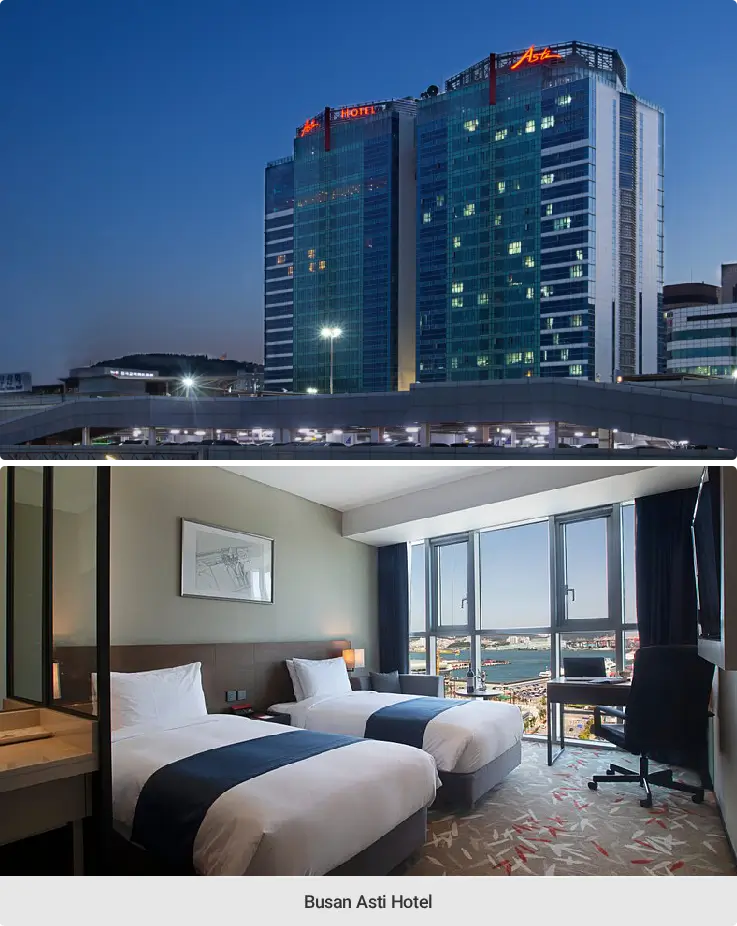 Busan Asti Hotel near Busan Station
