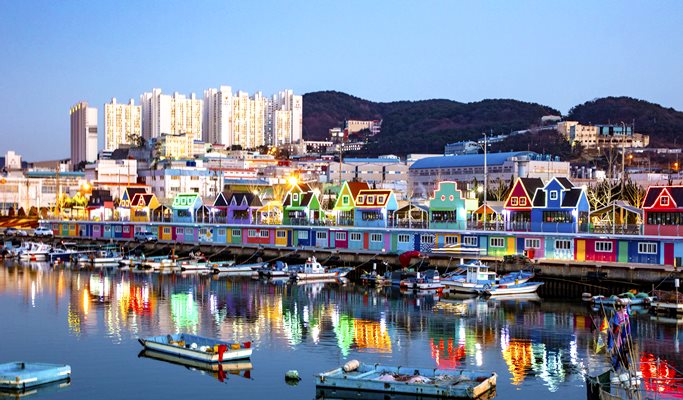 Spring Special: Busan Daejeo Ecological Park Canola Flower Festival + Janglim Harbor + Huinnyeoul Cultural Village (Morning/Afternoon) Tour - From Busan (Apr 2~18)