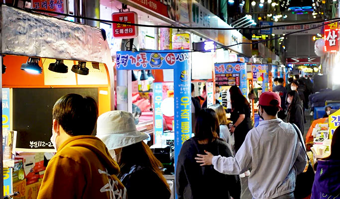 Busan Traditional Market Virtual Tour - What Koreans Eat Everyday (Live Commentary)