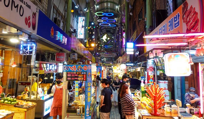 Busan Night & Food Virtual Tour (Live Commentary)