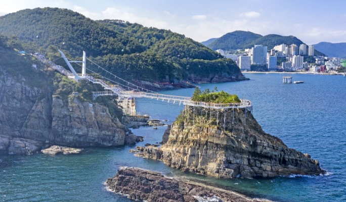釜山高級一日遊與海雲台天空膠囊和海岸列車