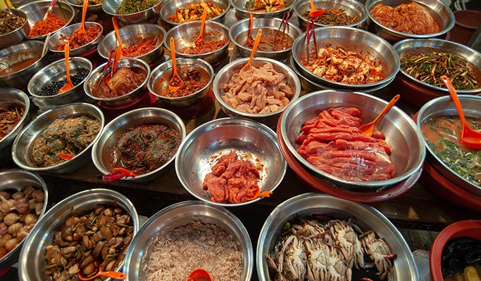 Korean Seafood & Busan's Biggest Seafood Market Virtual Tour (Live Commentary)