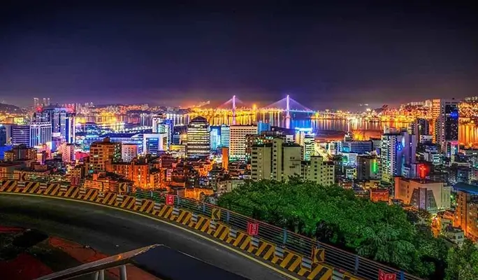 Busan Haeundae Sky Capsule & East/ West Night View 1 Day Tour