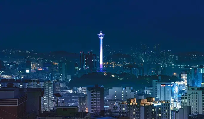 Busan Haeundae Sky Capsule & East/ West Night View 1 Day Tour