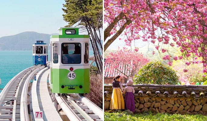 春季特惠：藍線公園天空膠囊＆櫻花一日遊（釜山↔週邊地區，3月25日~4月11日）