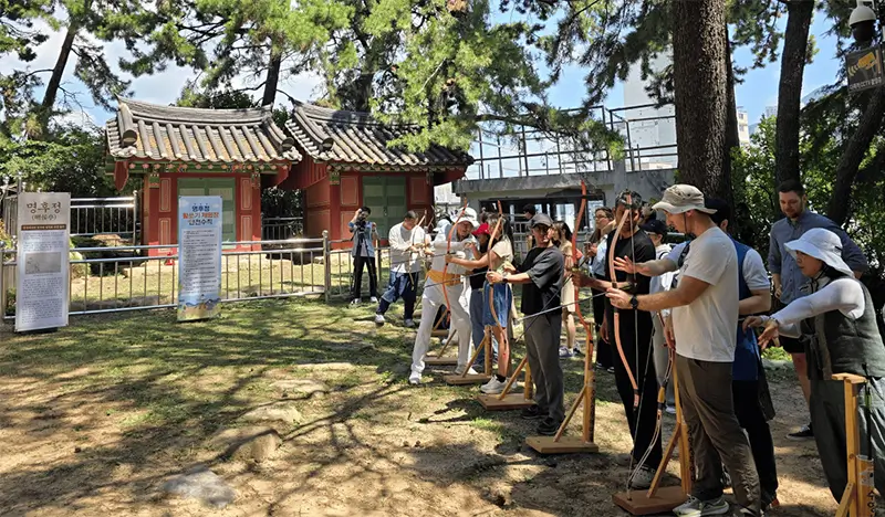 Korean Traditional Culture Experience 1 Day Tour in Busan: Traditional Archery (Gukgung) + Kimbap Making + Minhwa Painting - view 1