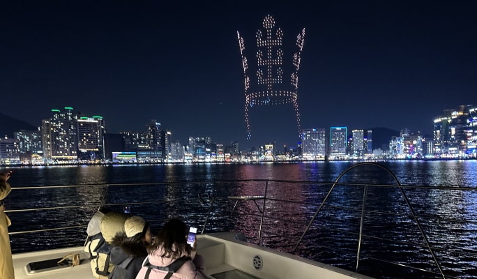 Busan Ultimate Night Yacht Tour with M Drone Show