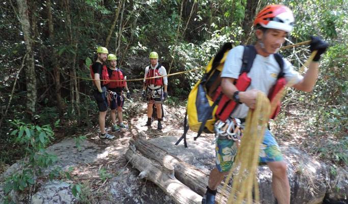 Canyoning (Waterfall Rappelling) Experience in Da Lat City
