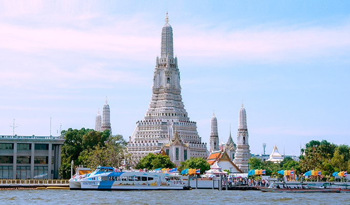 Bangkok Chao Phraya River Sightseeing Boat: Hop On & Hop Off 1 Day Pass