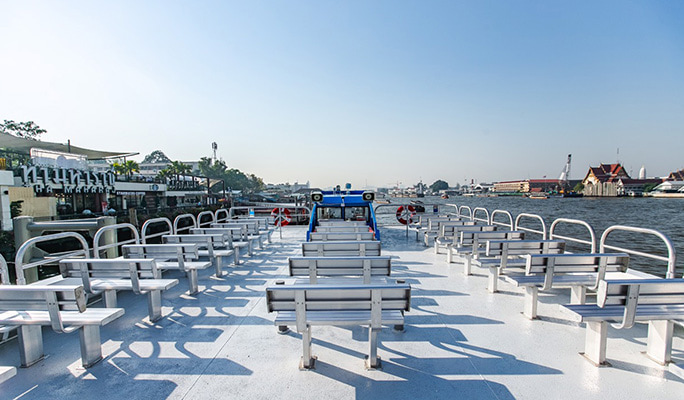 Bangkok Chao Phraya River Sightseeing Boat: Hop On & Hop Off 1 Day Pass