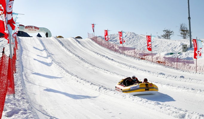 Cheongpyeong Snowflake Ice Festival Trout Ice Fishing + Vivaldi Park Snowyland Snow Sled 1 Day Tour (Jan 28~Feb 14)