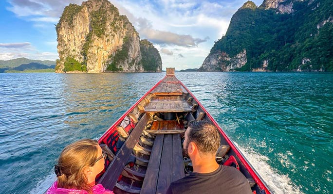 Khao Sok Cheow Lan Lake + Coral Cave 1 Day Tour  (+ Longtail boat/ Kayak/ Bamboo Rafting) (+ Lunch) (+ Hotel Transfer) - From Khao Sok/ Khao Lak