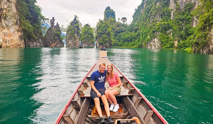Khao Sok Cheow Lan Lake + Coral Cave 1 Day Tour  (+ Longtail boat/ Kayak/ Bamboo Rafting) (+ Lunch) (+ Hotel Transfer) - From Khao Sok/ Khao Lak