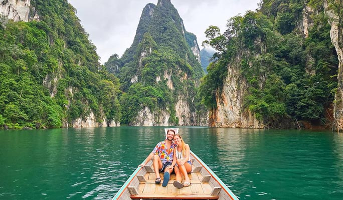 Khao Sok Cheow Lan Lake + Coral Cave 1 Day Tour  (+ Longtail boat/ Kayak/ Bamboo Rafting) (+ Lunch) (+ Hotel Transfer) - From Khao Sok/ Khao Lak