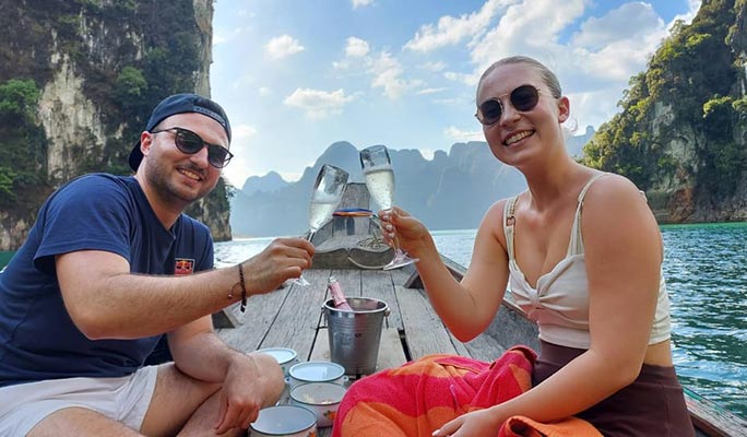 Khao Sok Cheow Lan Lake Sunset Cruise on Longtail Boat (+ Hotel Transfer) - From Khao Sok/ Khao Lak