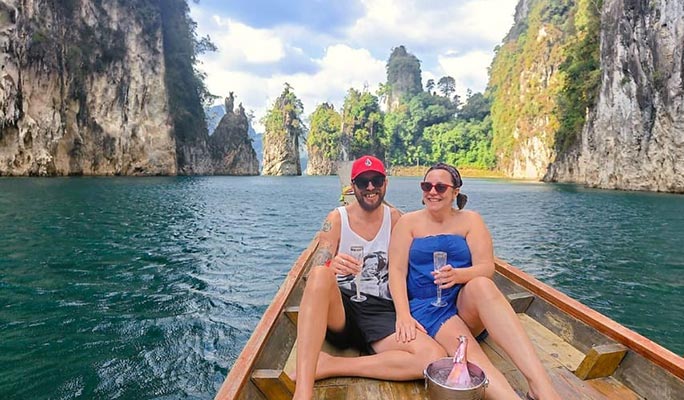 Khao Sok Cheow Lan Lake Sunset Cruise on Longtail Boat (+ Hotel Transfer) - From Khao Sok/ Khao Lak