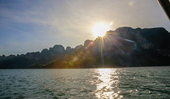 Khao Sok Cheow Lan Lake Sunset Cruise on Longtail Boat (+ Hotel Transfer) - From Khao Sok/ Khao Lak