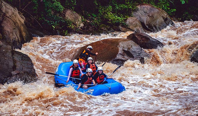 Chiang Mai Adventures: Whitewater Rafting + Waterfall Trekking + ATV Riding options (+ Hotel Transfer)