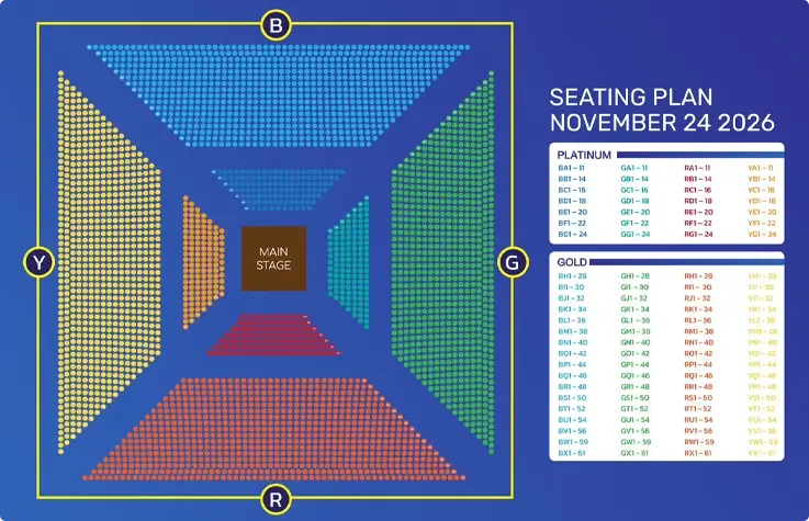 Seating plan of Chiang Mai Heritage Sky Lantern Festival 2026
